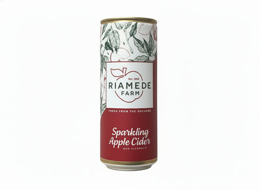 one can of Riamede Farm sparkling apple cider