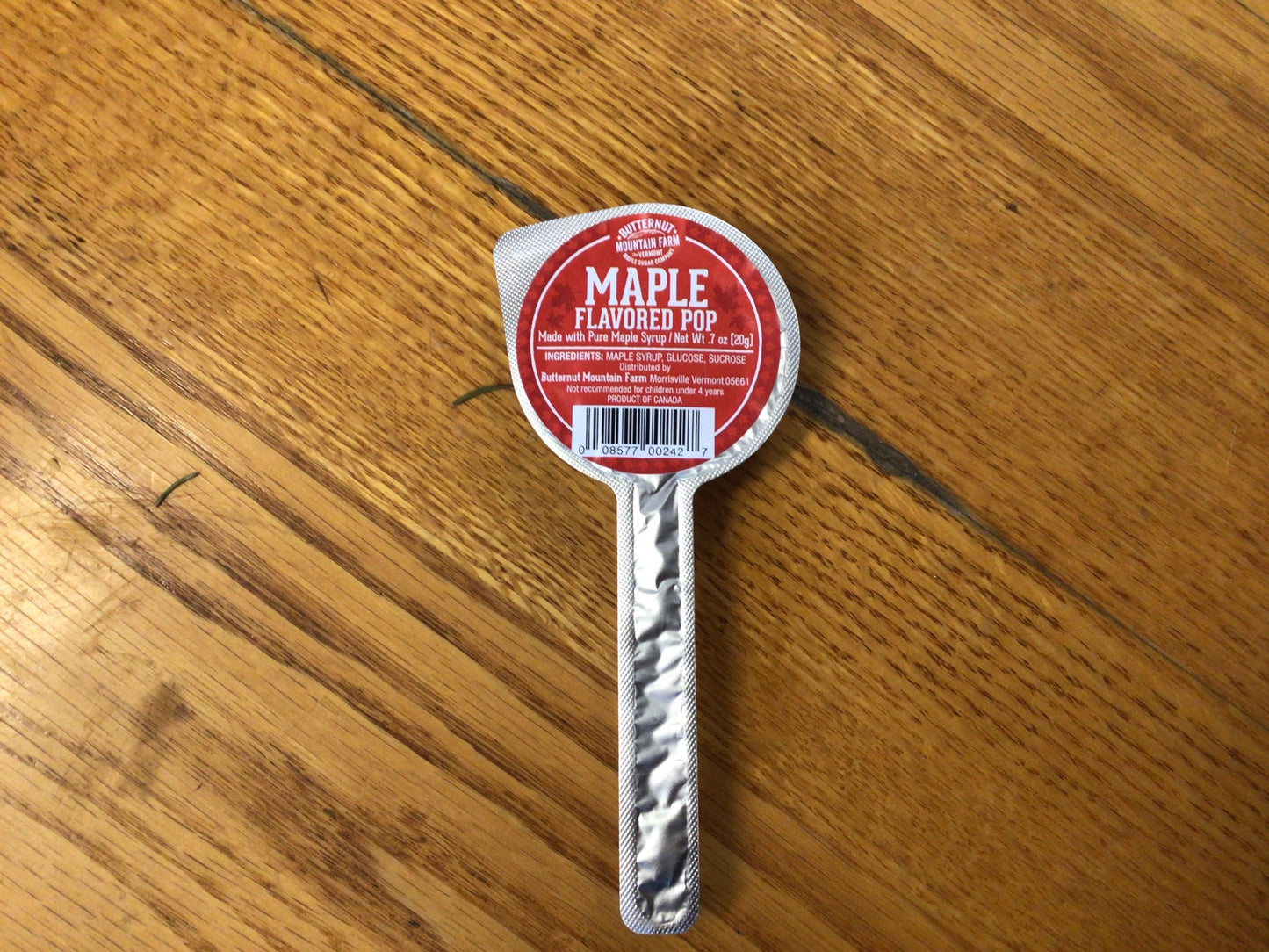 Maple Flavored Lollipops