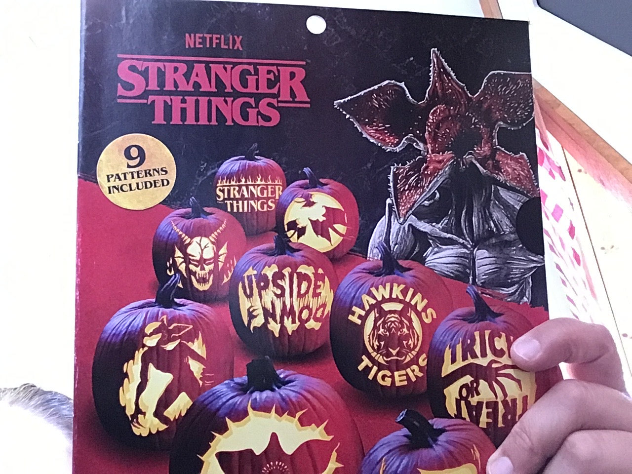Stranger Things Pumpkin Carving Pattern Book
