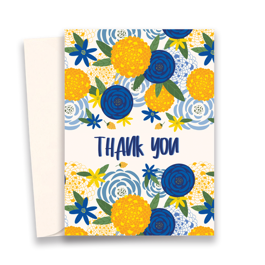 Floral Thank You Card
