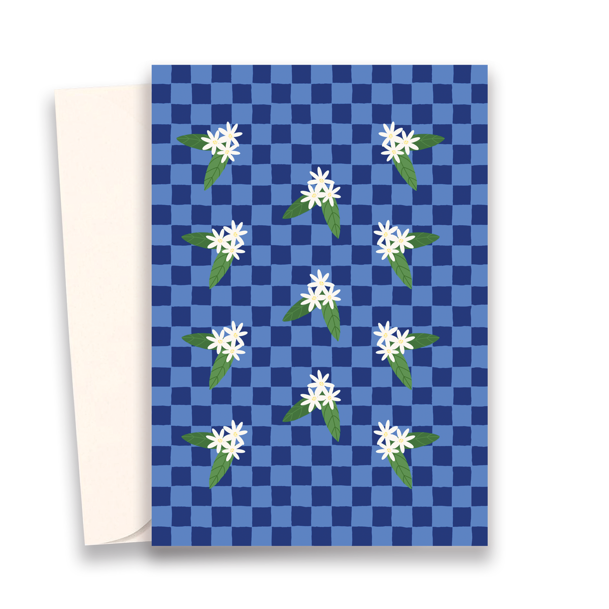 Gingham Daisy Greeting Card