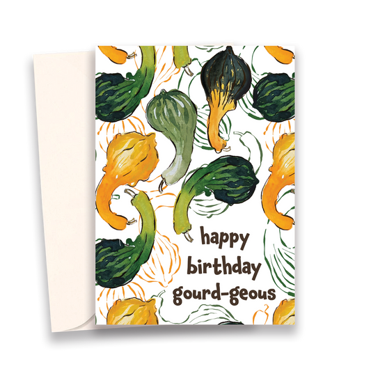 Happy Birthday Gourd-geous Card