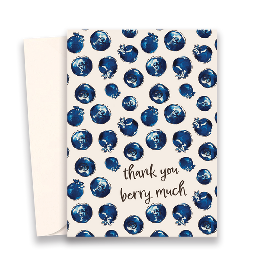 Thank You Berry Much Greeting Card