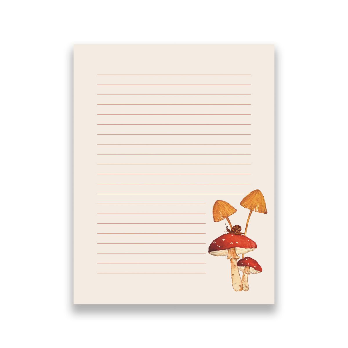 Whimsical Mushroom Notepad