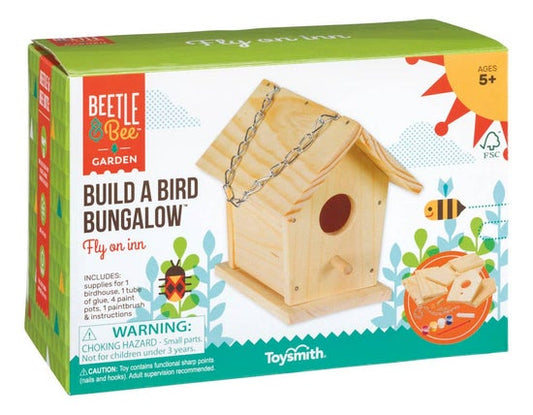 Beetle & Bee Build A Bird Bungalow, Backyard Birdhouse Kit